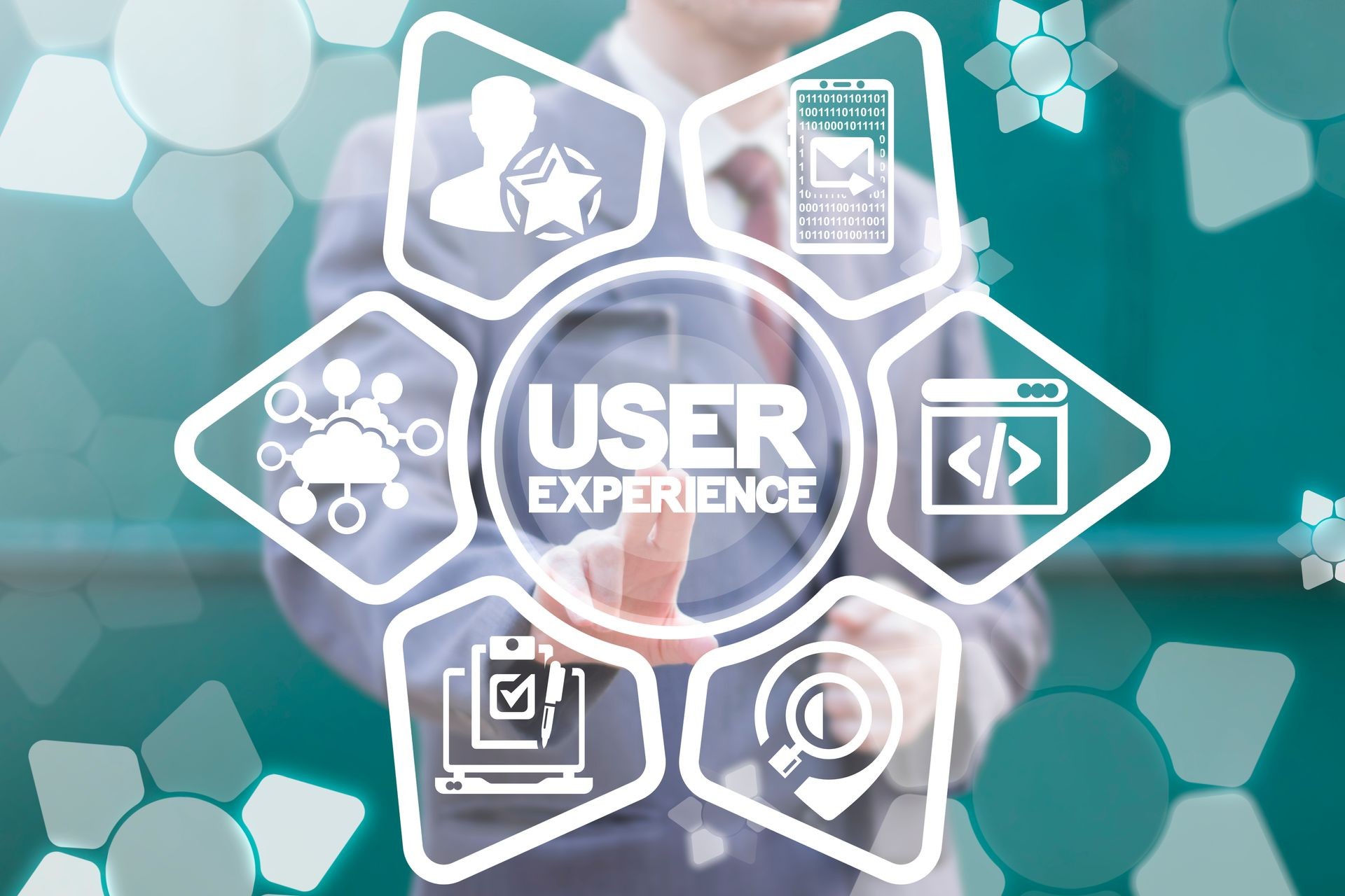 UX -User Experience Usability Friendly Virtual Interface Information Technology.